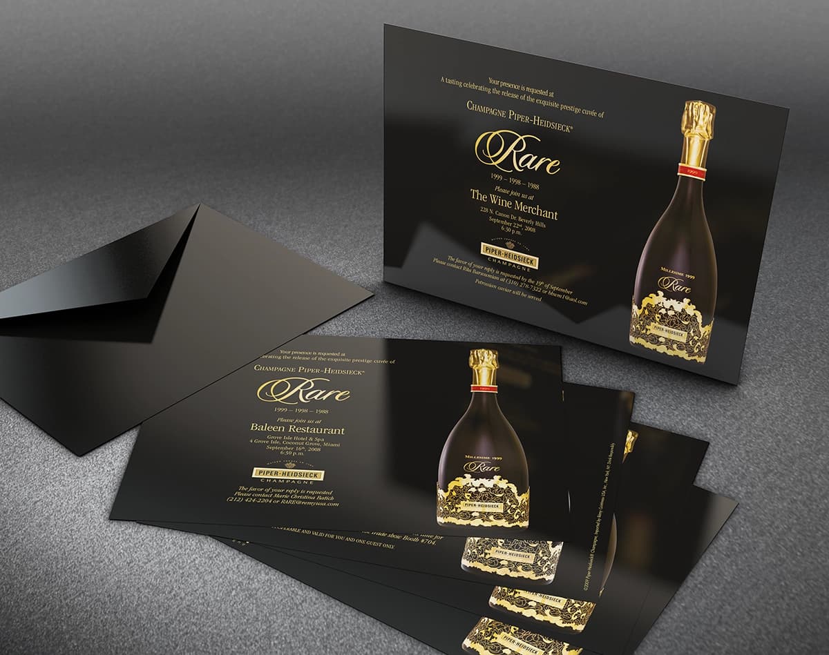 Piper-Heidsieck Tasting Event Invitation